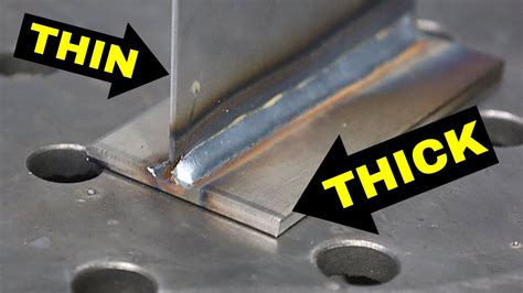 welding sheet metal to thick metal|welding thin gauge sheet metal.